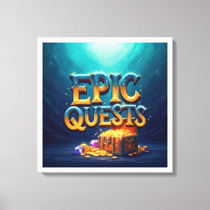 Epic Quests Leinwanddruck