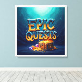 Epic Quests Leinwanddruck (Insitu (Holzboden))