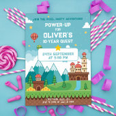 Epic Retro Game Party Einladung