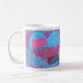Epic Retro Liebe Herzdesign Kaffeetasse (Links)