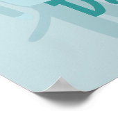 Epic Retro Sock Hop Affen Cartoon-Zeichen Poster (Ecke)