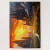 Epic Rock Mountains - Fantasy Art Puzzle (Vertikal)