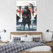 Epic Samurai im Himmel und in Wolken Leinwanddruck (Insitu (Schlafzimmer))