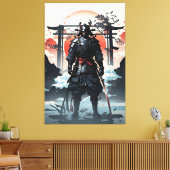 Epic Samurai im Himmel und in Wolken Leinwanddruck (Insitu (Wohnzimmer))