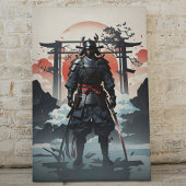 Epic Samurai im Himmel und in Wolken Leinwanddruck