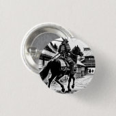 Epic Samurai Rider Manga Art Print Button (Vorne & Hinten)