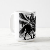 Epic Samurai Rider Manga Art Print Kaffeetasse (Vorderseite Links)