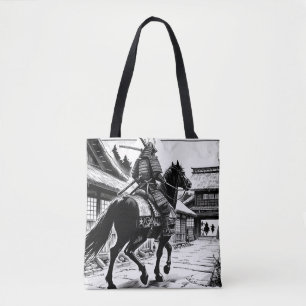 Epic Samurai Rider Manga Art Print Tasche