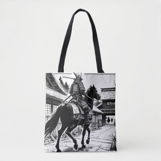 Epic Samurai Rider Manga Art Print Tasche (Vorderseite)