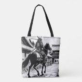 Epic Samurai Rider Manga Art Print Tasche (Rückseite)