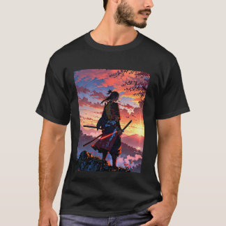 Epic Samurai Warrior T - Shirt Design - Anime Styl