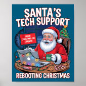 Epic Santa Rebooting Support s Tech Poster (Vorne)