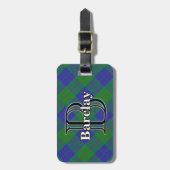 Epic Scotland Clan Barclay Jagd Tartan Gepäckanhänger (Vorderseite vertikal)
