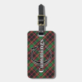 Epic Scotland Clan Cumming Jagd Tartan Gepäckanhänger (Vorderseite vertikal)