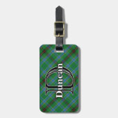 Epic Scotland Clan Duncan Tartan Gepäckanhänger (Vorderseite vertikal)
