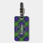 Epic Scotland Clan Gunn Tartan Gepäckanhänger (Vorderseite vertikal)