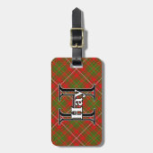 Epic Scotland Clan Hay Tartan Gepäckanhänger (Vorderseite vertikal)