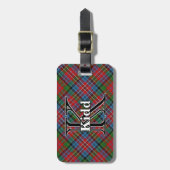 Epic Scotland Clan Kidd Tartan Gepäckanhänger (Vorderseite vertikal)