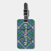 Epic Scotland Clan MacDowall Tartan Gepäckanhänger (Vorderseite vertikal)