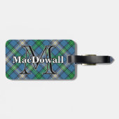 Epic Scotland Clan MacDowall Tartan Gepäckanhänger (Rückseite horizontal)