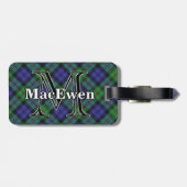 Epic Scotland Clan MacEwen Tartan Gepäckanhänger (Rückseite horizontal)