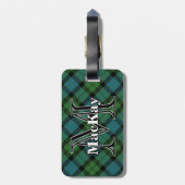 Epic Scotland Clan MacKay Ancient Tartan Gepäckanhänger (Rückseite vertikal)