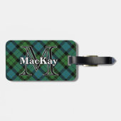 Epic Scotland Clan MacKay Ancient Tartan Gepäckanhänger (Rückseite horizontal)