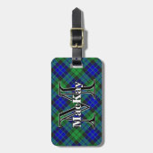 Epic Scotland Clan MacKay Tartan Gepäckanhänger (Vorderseite vertikal)