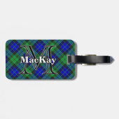 Epic Scotland Clan MacKay Tartan Gepäckanhänger (Rückseite horizontal)