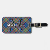 Epic Scotland Clan MacLellan Tartan Gepäckanhänger (Vorderseite horizontal)