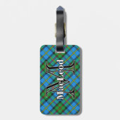 Epic Scotland Clan MacLeod von Harris Tartan Gepäckanhänger (Rückseite vertikal)