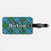 Epic Scotland Clan MacLeod von Harris Tartan Gepäckanhänger (Rückseite horizontal)