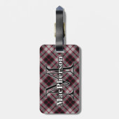 Epic Scotland Clan MacPherson Tartan Gepäckanhänger (Rückseite vertikal)