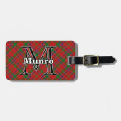 Epic Scotland Clan Munro Tartan Gepäckanhänger (Vorderseite horizontal)