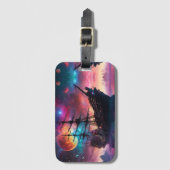 Epic Segelschiff Skies and Planets Gepäckanhänger (Vorderseite Vertikal)