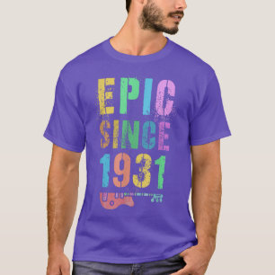 EPIC Seit 1931 Phantastisch Rockstar 91. Geburtsta T-Shirt