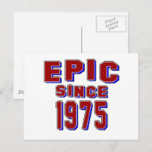 Epic seit 1975 postkarte (Vorne/Hinten)