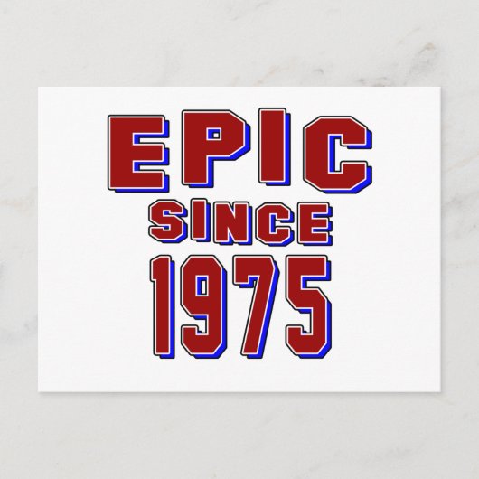 Epic seit 1975 postkarte (Vorderseite)