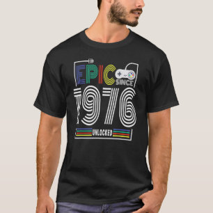 Epic seit 1976 Level Unlock Game of Happy 46. T-Shirt