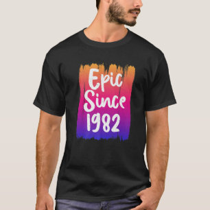 Epic Seit 1982 T 40th Birthday Grafik Design T-Shirt