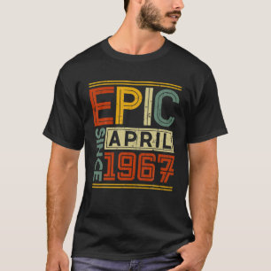 Epic Seit April 1967 Vintagen Männer Frauen 55. Ge T-Shirt