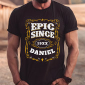 Epic seit der Geburt Personalisierten Jahr und Nam Tri-Blend Shirt