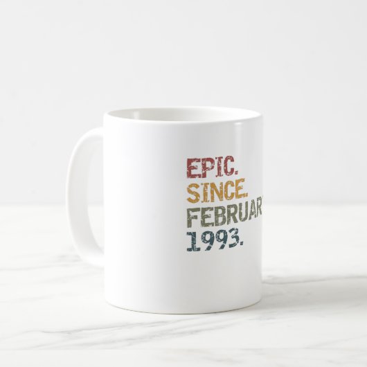 Epic seit Februar 1993 Kaffeetasse (Vorderseite Links)