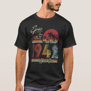 Epic Seit Juli 1942 80 Jahre 80. Geburtstag T-Shirt