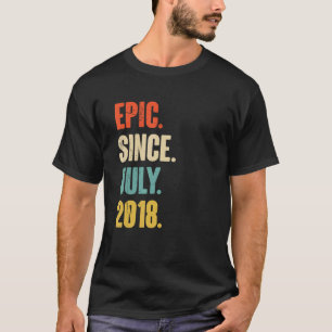 Epic Seit Juli 2018 4 Jahre 4 Geburtstag T-Shirt