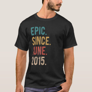 Epic Seit Juni 2015 7 Jahre alt Tag 7. Geburtstag T-Shirt
