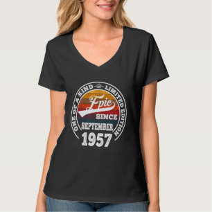 Epic Seit September 1957 65. Geburtstag 65 Jahre T-Shirt