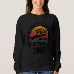 Epic Seit September 1967 55. Geburtstag 55 Jahre Sweatshirt