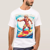 Epic Senior Surfer Riding Waves mit Style T-Shirt (Vorderseite)