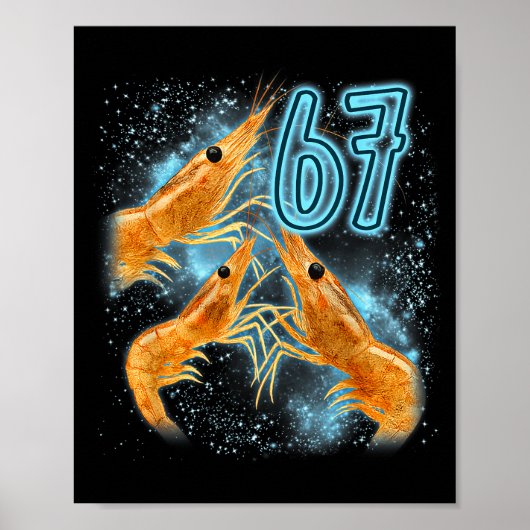 Epic Seven Six Sarcastic Lover Shrimp 67 Seafood Poster (Vorne)